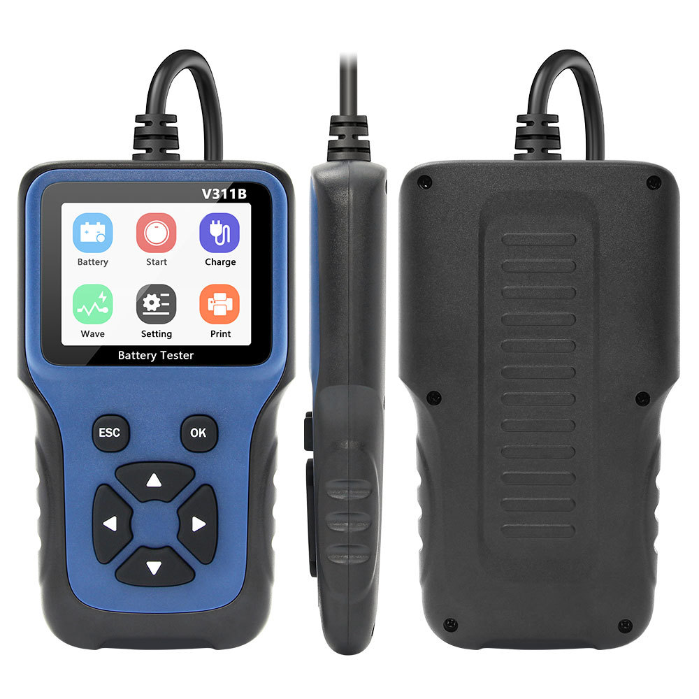 Battery Load Tester - เครื่องทดสอบแบตเตอรี่รถยนต์แบบพกพา V311B 12V เครื่องมือวิเคราะห์แบตเตอรี่รถยนต์ระดับมืออาชีพ