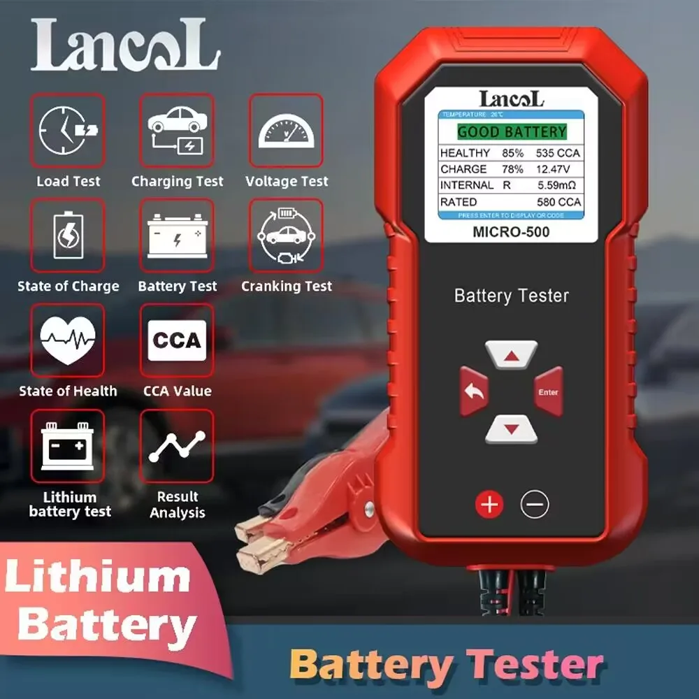 Battery Load Tester - Lancol Micro 500 12V เครื่องทดสอบแบตเตอรี่ 40-3000