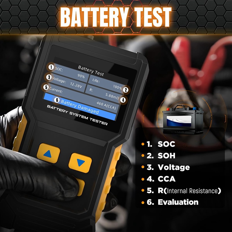 Battery Load Tester - เครื่องทดสอบแบตเตอรี่รถยนต์ Super Sale 12V 24V, เครื่องทดสอบโหลดสำหรับรถยนต์,