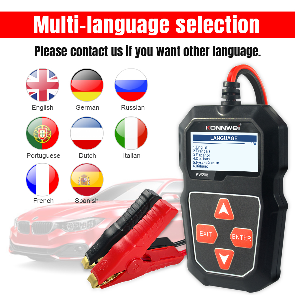KONNWEI KW208 เครื่องทดสอบแบตเ - Battery Load Tester บทวิจารณ์และราคา