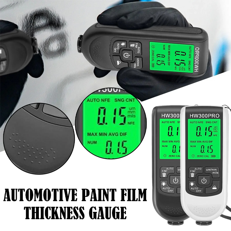 HW-300PRO สีรถฟิล์มอัตโนมัติคว - Paint Thickness Gauge บทวิจารณ์และราคา